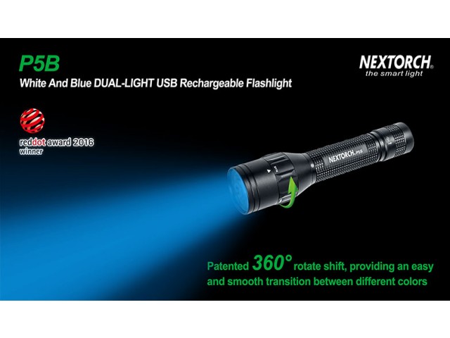 Flashlight NEXTORCH P5B - blue light