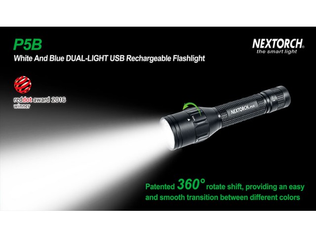 Flashlight NEXTORCH P5B - blue light