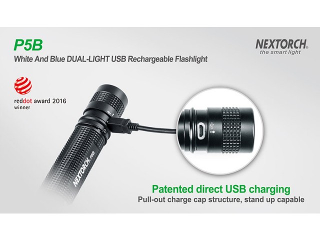 Flashlight NEXTORCH P5B - blue light