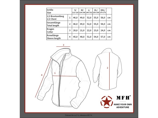 Kinderjacke MFH US Kids Polar - grün