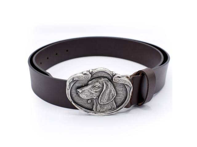 Leather belt Wild Boar