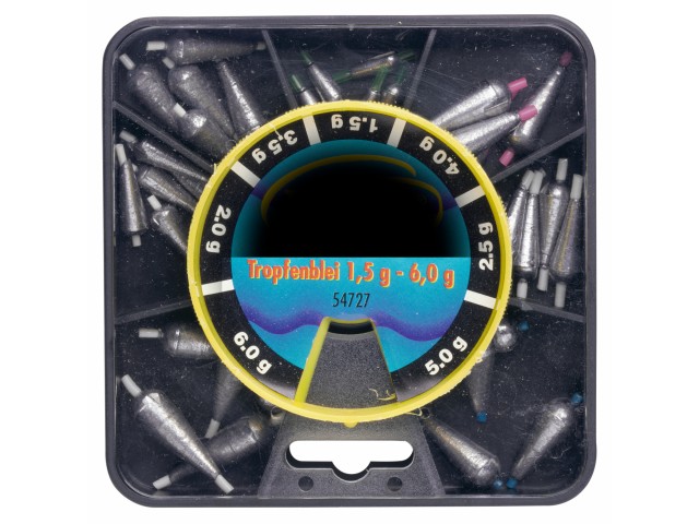 Lead in box PERCA Dropshot weights 1.5g-6.0g