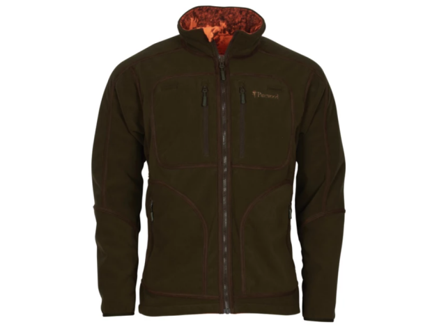 Wendbare Fleecejacke PINEWOOD Furudal Fleece - grün/orange