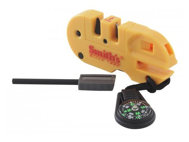 Affilatore per lame, accendino, fischietto, bussola SMITH'S Pocket Pal X2 Sharpener e strumenti di sopravvivenza