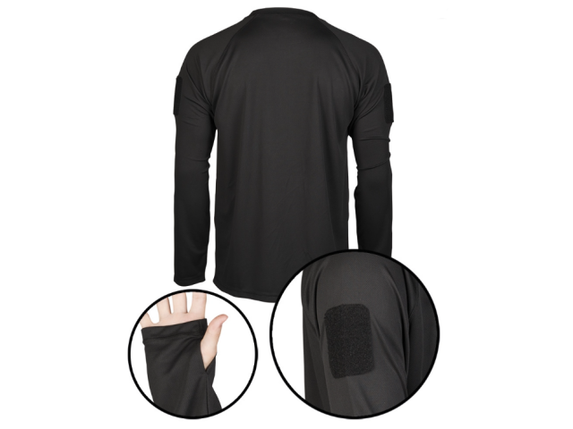 Maglietta lunga MILTEC Quick Dry - nera