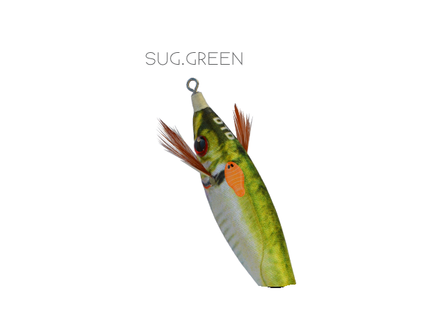 Pušča DTD Real fish bukva - sugarello green 80 mm
