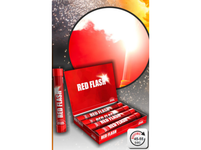 Ročna bakla RED FLASH - 1 kos
