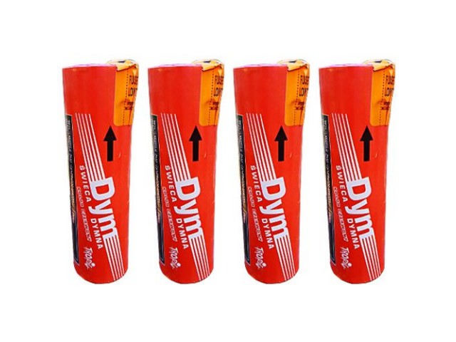 Smoke tube TROPIC Red - 25 mm 40 sec (4 pcs)