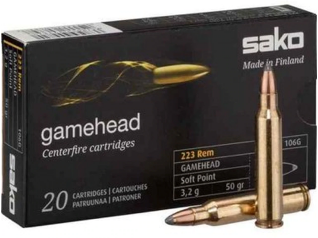 Naboj SAKO Gamehead 223 Remington - 3,2g/50gr