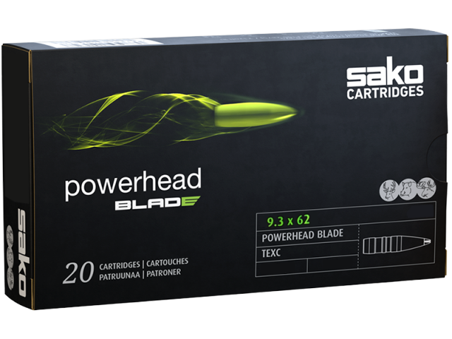 Naboj SAKO 9,3x62 POWERHEAD BLADE - 14,9g/230gr