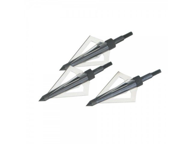 Punters da caccia per frecce con filettatura MAN KUNG 4-BLADE HUNTING BROADHEADS - 3 pz