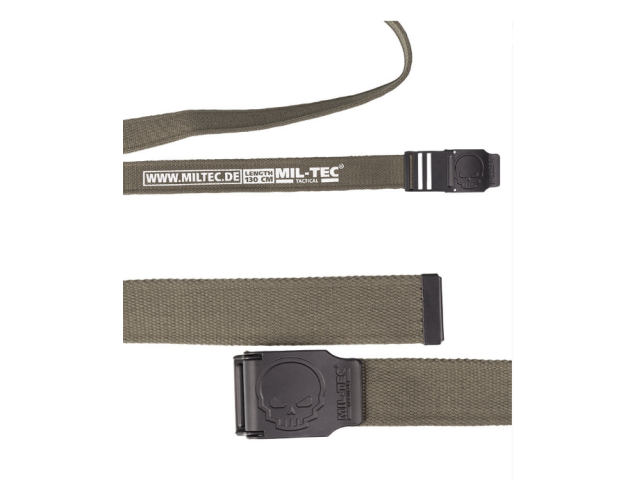 GREEN 40MM BELT SKULL