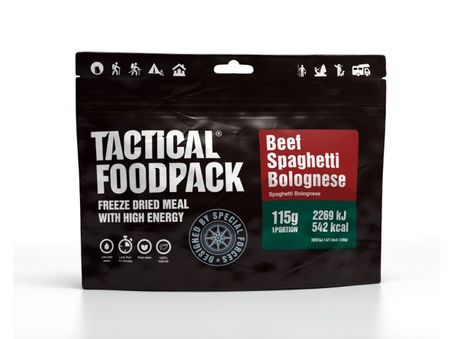 Mahlzeit TACTICAL FOODPACK Rindfleisch Spaghetti Bolognese