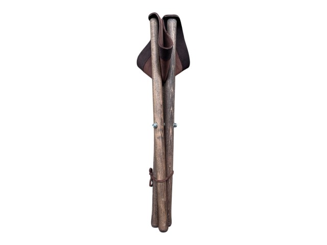 Wooden tripod stool 60 cm - brown