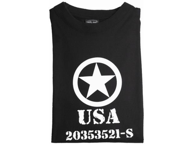 Majica T-SHIRT s sliko USA STAR črna