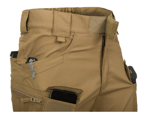 Kratke hlače HELIKON UTS (URBAN TACTICAL SHORTS) - POLYCOTTON RIPSTOP RAL7013 zelene