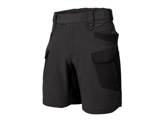 Kurze Hosen HELIKON OTS (OUTDOOR TACTICAL SHORTS) - VERSASTRETCH® LITE grau/schwarz