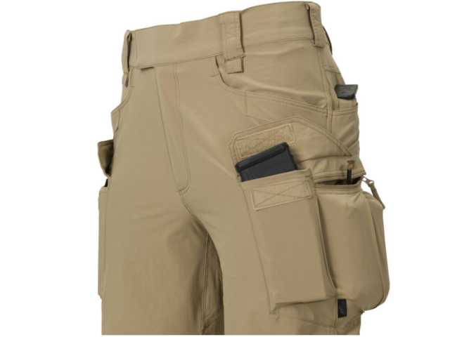 Kurze Hosen HELIKON OTS (OUTDOOR TACTICAL SHORTS) - VERSASTRETCH® LITE grau/schwarz