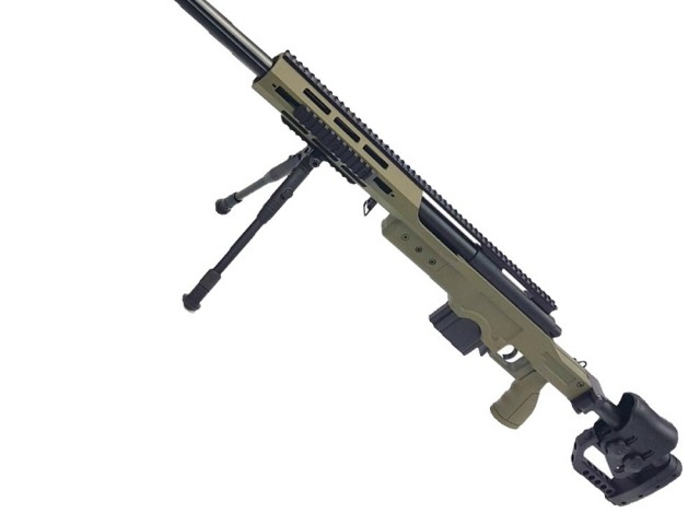 Fucile da cecchino WELL MB4411V a molla oliva