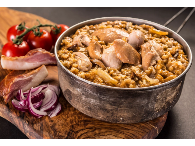 Obrok ADVENTURE MENU v divji omaki s piščancem - 400g