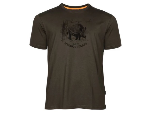 Majica PINEWOOD Wild Boar NEW prašič - rjava