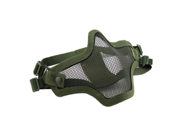 Maschera protettiva WOSPORT Steel mask - parte inferiore/verde