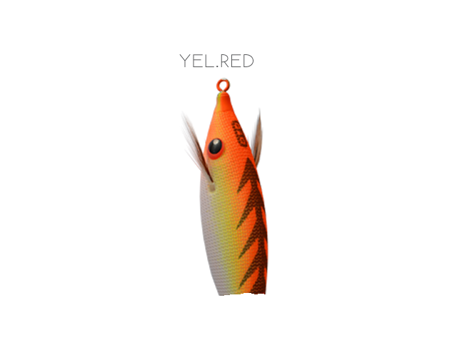 Lure DTD Profi beech - yellow red 70 mm (yellow-orange)