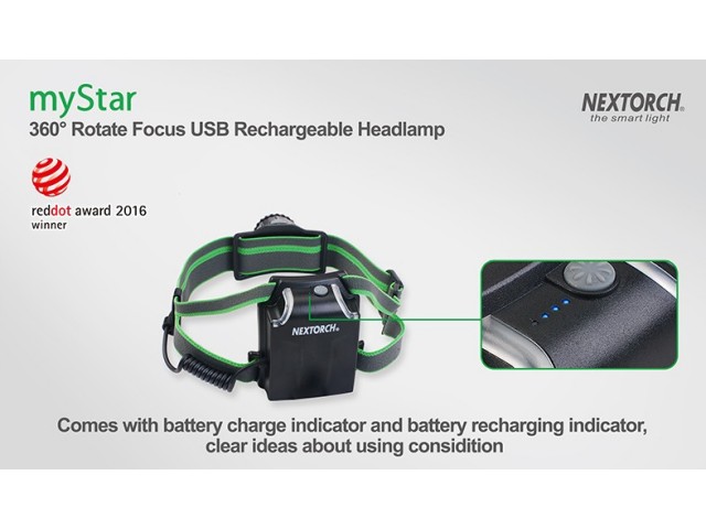 Recharchable light NEXTORCH myStar - green