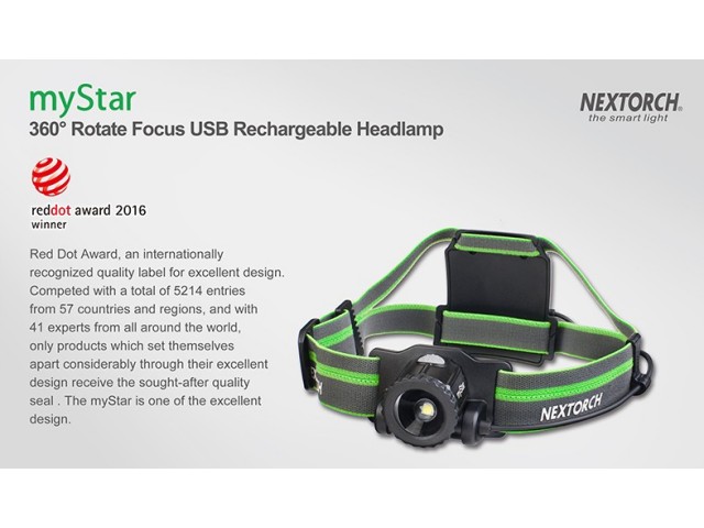 Recharchable light NEXTORCH myStar - green