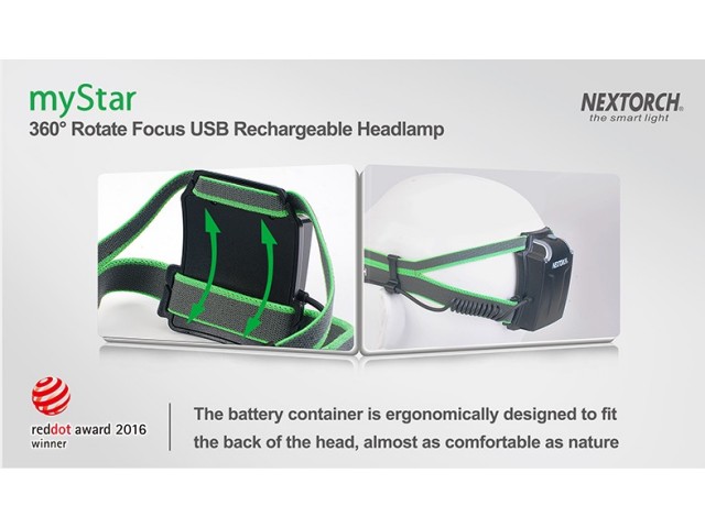 Recharchable light NEXTORCH myStar - green