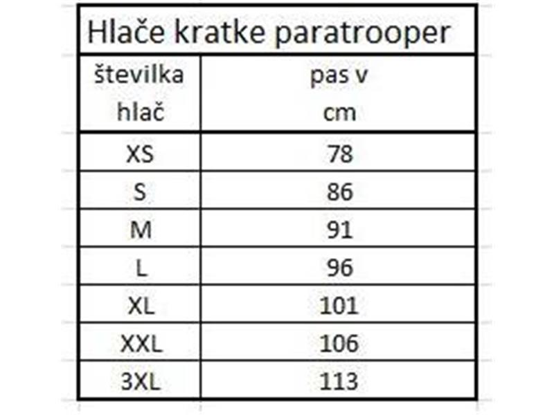 Kratke hlače PARATROPER oliv