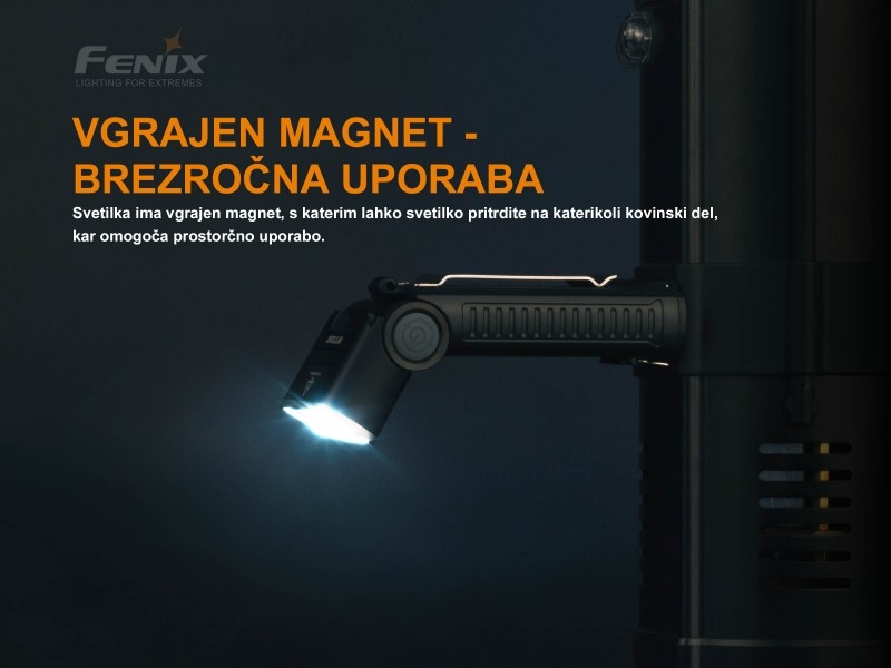 Work flashlight FENIX WT20R rechargeable - 400 lumens