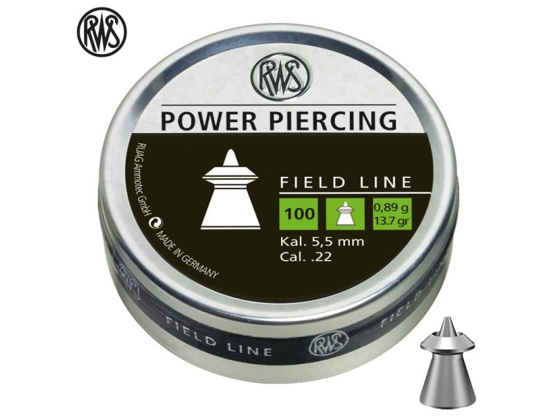 Diabole RWS Power piercing 5,5 mm - 100 kos