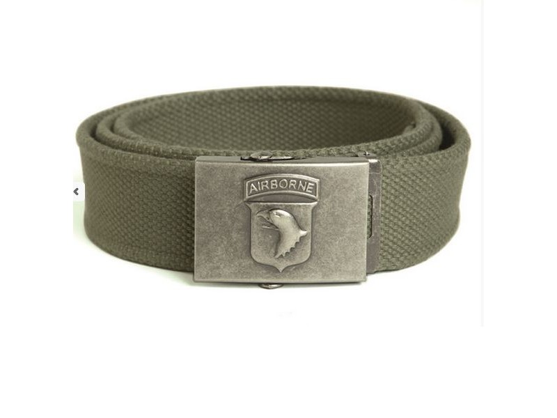 Military belt green AIRBORNE