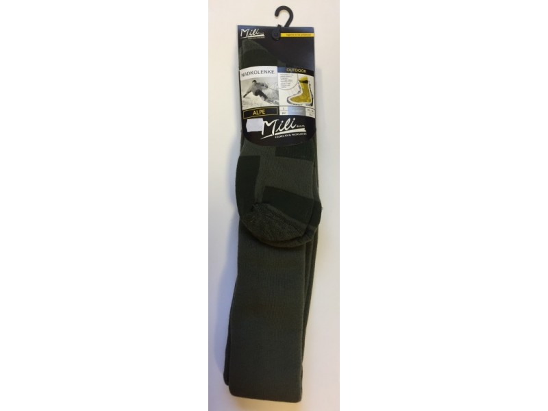 Čarape ALPE Mili Outdoor iznad koljena - zelene