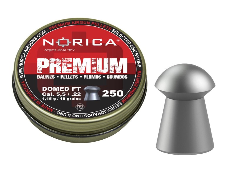 Diabole NORICA Premium DOMED FT 5,5 mm - 250 kos