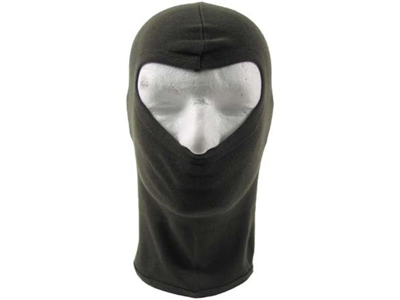 Balaclava cap thin green 1 hole