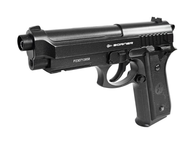Airsoft pistol BORNER 92M fullmetal - 6 mm CO2