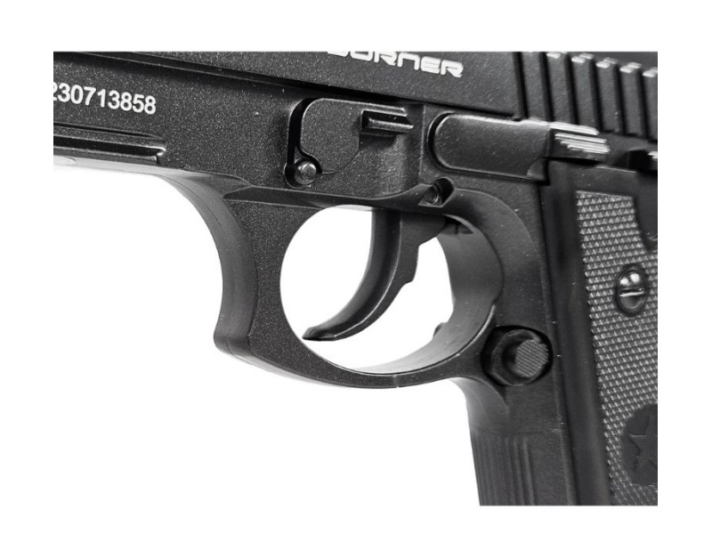 Airsoft pistol BORNER 92M fullmetal - 6 mm CO2