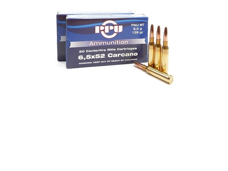 PPU 6,5 Carcano FMJ BT 9,0g