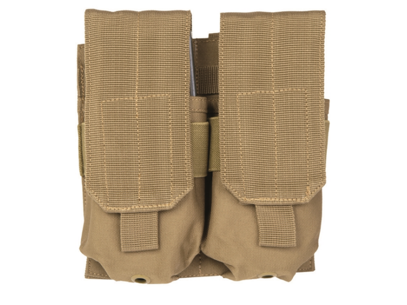 COYOTE DOUBLE M4/M16 MAGAZINE POUCH