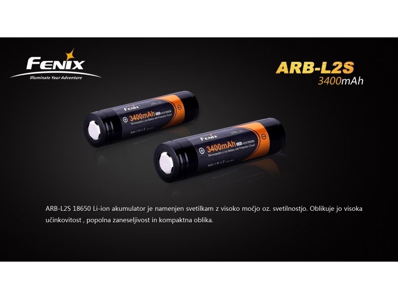 Akumolator FENIX 18650 3400 MAH AKUMULATOR (polnilna baterija)