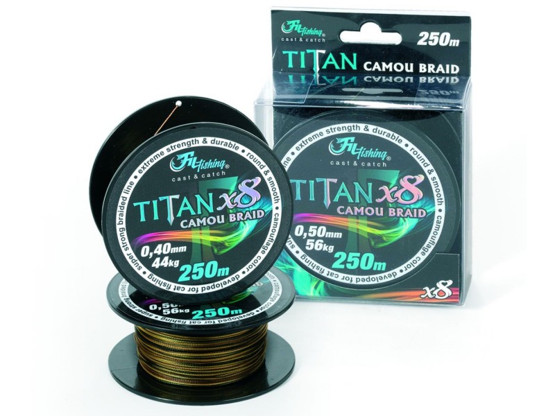 Line FIL FISHING Titan X8 Camou Braid