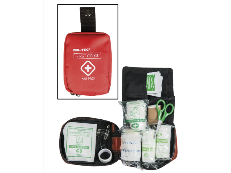 Kit di pronto soccorso MILTEC Midi pack - rosso