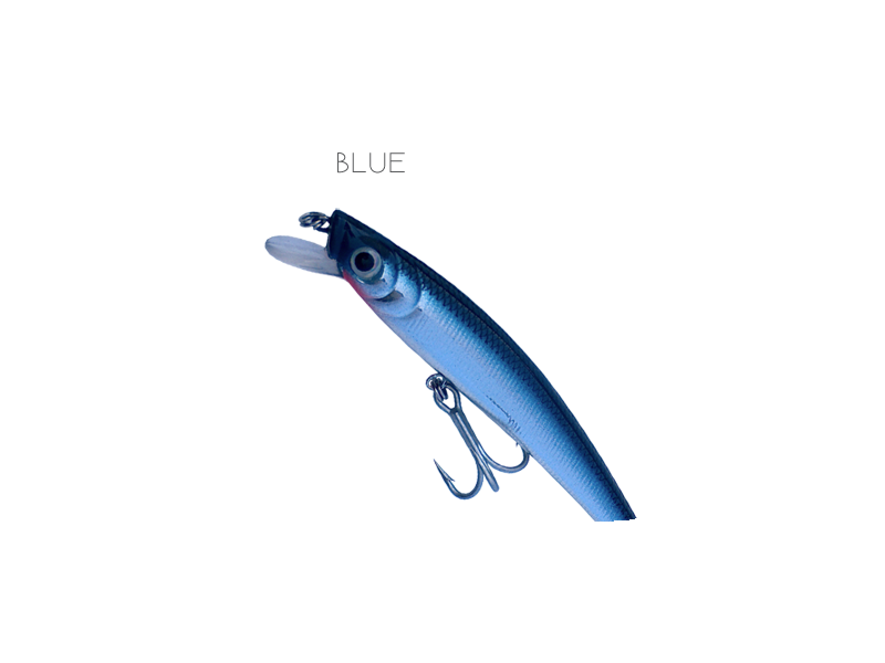 Vobler DTD Gavun - blue 90 mm (moder) potaplajajoč