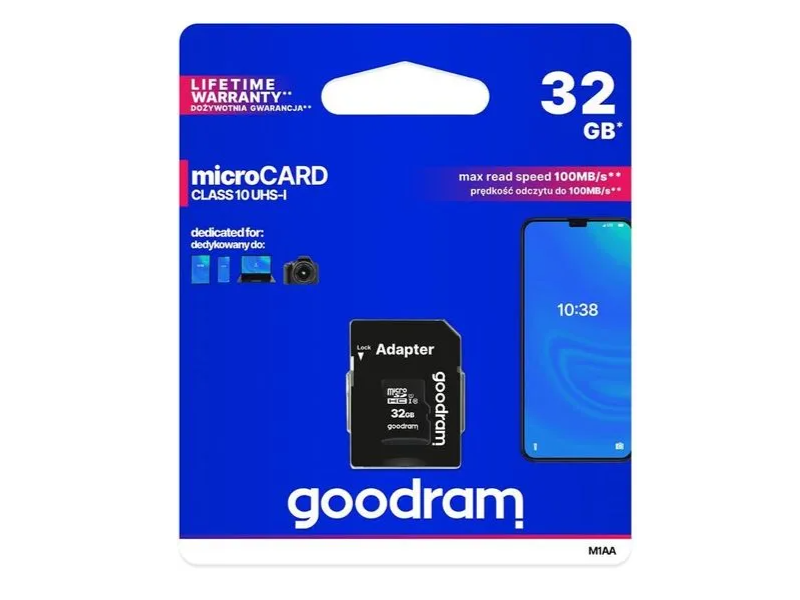 Spominska kartica GOODRAM 32GB micro SD 2v1 100MB/s
