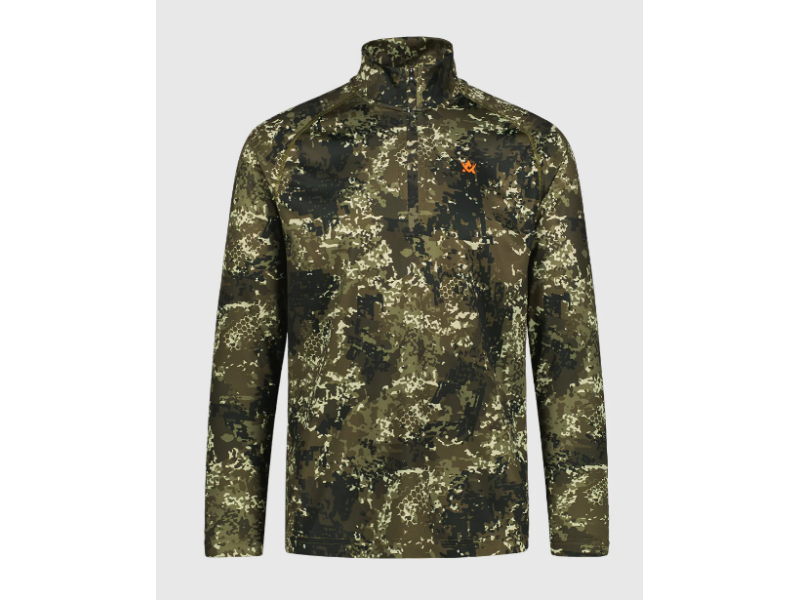ALASKA 1795 Long Sleeve Shirt CoolDry Half-Zip BlindTech Forest