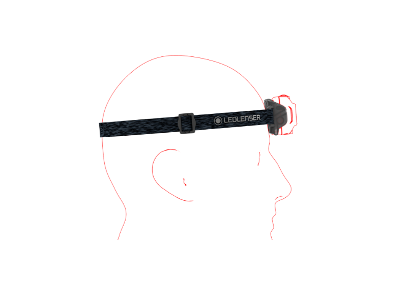 Rechargeable headlamp LED LENSER HF4R Core - 500 lm