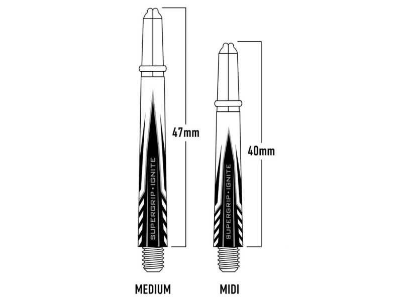 Rezervni trup za pikado HARROWS SUPERGRIP IGNITE midi - 3 kos