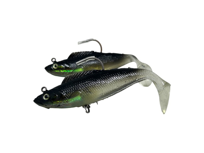 Esca in silicone BEHR nero/bianco Trendex 2 pz - 12cm/24g/2 pz